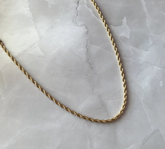 Gold Rope Chain - 4mm